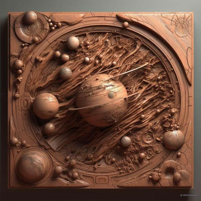 Patterns and decorations (stl cosmos 2, PATTERN_450) 3D models for cnc